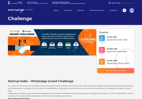 
                            10. Challenge - Startup India