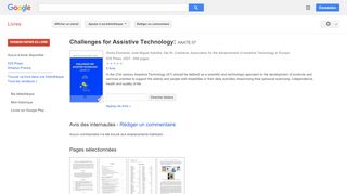 
                            5. Challenges for Assistive Technology: AAATE 07