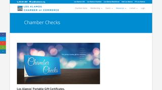 
                            12. Chamber Checks | Los Alamos Chamber of Commerce