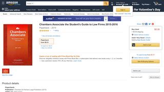 
                            11. Chambers Associate the Student's Guide to Law Firms ... - Amazon.com