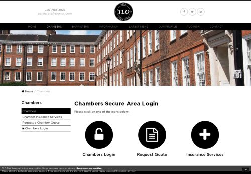 
                            11. Chambers Secure Area Login - TLO Risk Services Limited