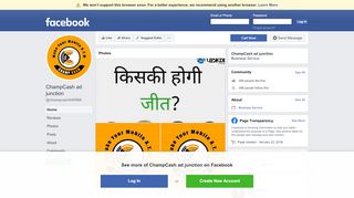 
                            5. ChampCash ad junction - Home | Facebook