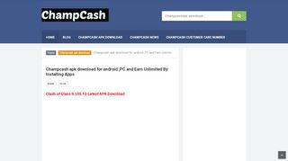 
                            9. Champcash apk download for android ,PC and Earn ...