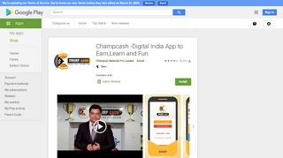 
                            8. Champcash - Digital India App to earn , learn ,fun - Apps on Google ...