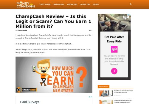 
                            7. ChampCash Review - Is this Legit or Scam? Can You Earn 1 Million ...