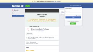 
                            4. ChampCash Sasta Recharge - Facebook