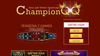 
                            8. Championqq - Download, Login, dan Daftar Campionqq Disini !