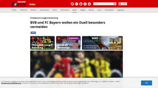 
                            8. Champions-League-Auslosung: BVB und Bayern wollen ein Duell ...