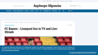 
                            5. Champions League: FC Bayern gegen Liverpool live im TV & Live ...