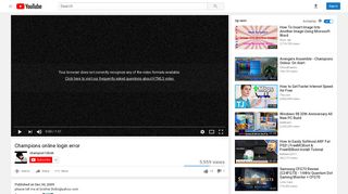 
                            5. Champions online login error - YouTube