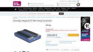 
                            10. ChamSys MagicQ PC Mini Wing Controller kaufen? | Bax-shop