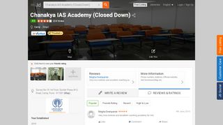 
                            13. Chanakya IAS Academy (Closed Down) - Justdial