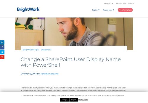 
                            9. Change a SharePoint User Display Name with PowerShell - BrightWork