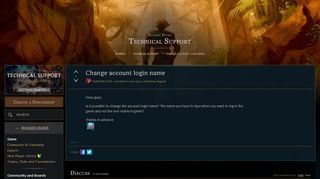 
                            13. Change account login name - EUW boards - League of Legends