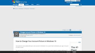 
                            4. Change Account Picture in Windows 10 | Tutorials - Windows 10 Forums