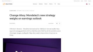 
                            11. Change Ahoy: Mondelez's new strategy weighs on earnings outlook ...