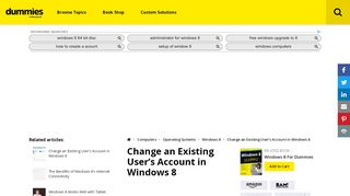 
                            12. Change an Existing User's Account in Windows 8 - dummies