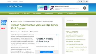 
                            9. Change Authentication Mode on SQL Server 2012 Express - Linglom ...