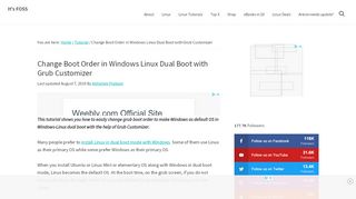 
                            12. Change Boot Order in Windows Linux Dual Boot with Grub ... - It's FOSS