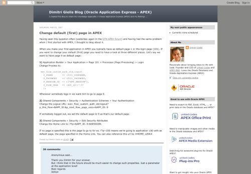 
                            8. Change default (first) page in APEX - Dimitri Gielis Blog (Oracle ...