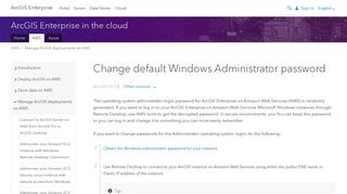 
                            9. Change default Windows Administrator password—ArcGIS ...