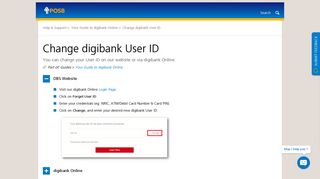 
                            4. Change digibank User ID | POSB Singapore