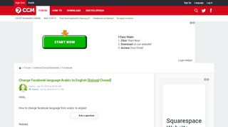 
                            6. Change Facebook language Arabic to English [Solved] - Ccm.net