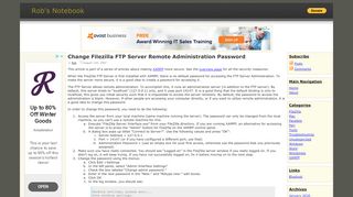 
                            3. Change Filezilla FTP Server Remote Administration Password