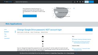 
                            11. Change Google Drive password, NOT account login - Web Applications ...