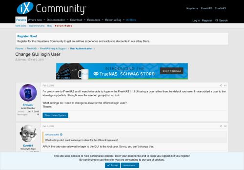 
                            13. Change GUI login User | FreeNAS Community - FreeNAS ...