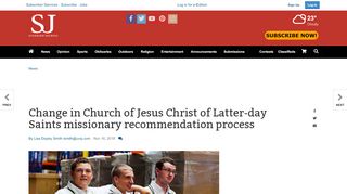 
                            12. Change in Church of Jesus Christ of Latter-day Saints missionary ...