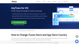 
                            13. Change iTunes Store Country or Region on iDevices/Mac/PC - iMobie