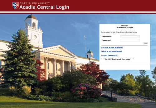 
                            4. Change Library Password - Acadia Central Login