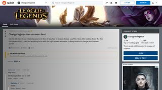 
                            3. Change login screen on new client : leagueoflegends - Reddit