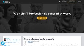 
                            9. Change logon qwerty to azerty - Experts Exchange