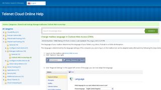 
                            4. Change mailbox language in Outlook Web Access (OWA)
