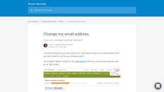 
                            6. Change my email address | 2houses Help Center