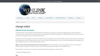 
                            1. change notice | Winlink Global Radio Email