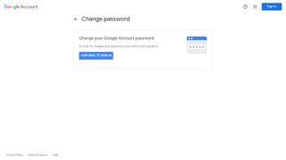 
                            4. Change password - Google Account