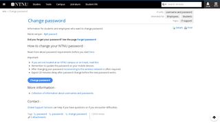 
                            4. Change password - Wiki - innsida.ntnu.no