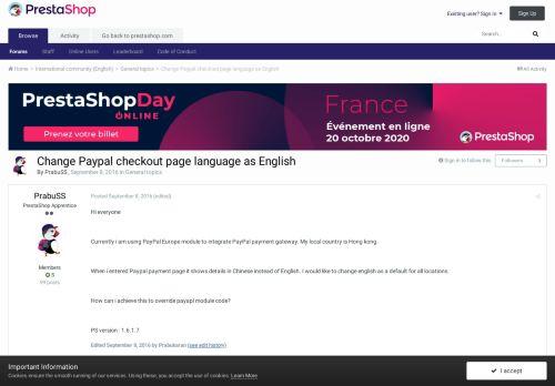 
                            11. Change Paypal checkout page language as English - General topics ...