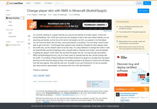 
                            5. Change player skin with NMS in Minecraft (Bukkit/Spigot) - Stack ...