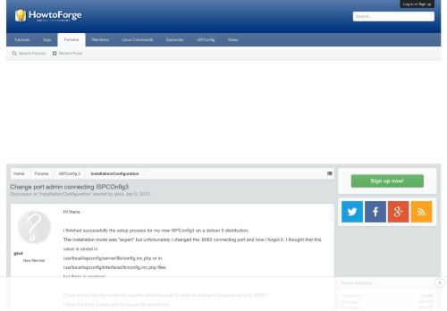 
                            2. Change port admin connecting ISPCOnfig3 | Howtoforge - Linux ...