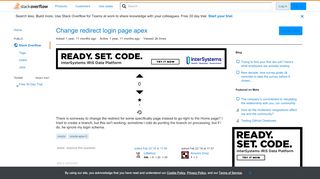 
                            2. Change redirect login page apex - Stack Overflow