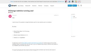 
                            10. Change redmine running user - Redmine - Bitnami Community