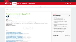 
                            9. Change root username in Linux [Solved] - Ccm.net