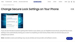 
                            6. Change Secure Lock Settings on Your Phone - Samsung