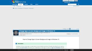 
                            13. Change Sign-in Screen Background Image in Windows 10 | Tutorials ...