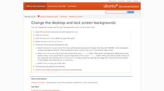 
                            5. Change the desktop and lock screen backgrounds - Ubuntu ...