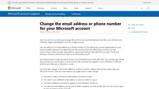 
                            6. Change the email address of your personal Microsoft account